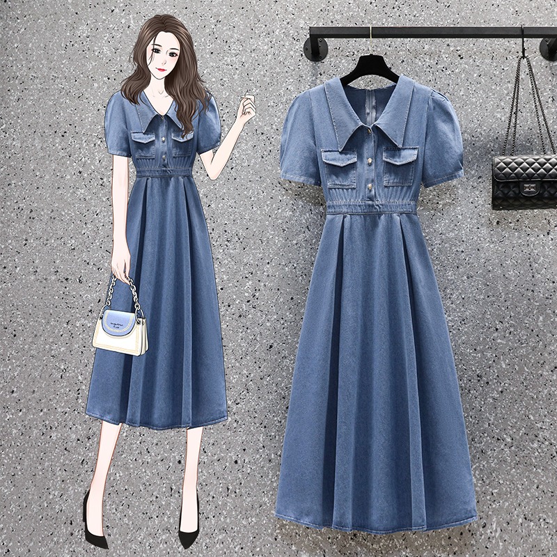 เดรสสาวอวบ มีไซส์ L-4XLอกเสื้อ 38-47 นิ้ว ใส่ได้ทั้งสาวหุ่นดีน่ารักจนถึงสาวอวบพลัสไซส์ จัดส่งฟรี! ทักแชทสั่งซื้อ