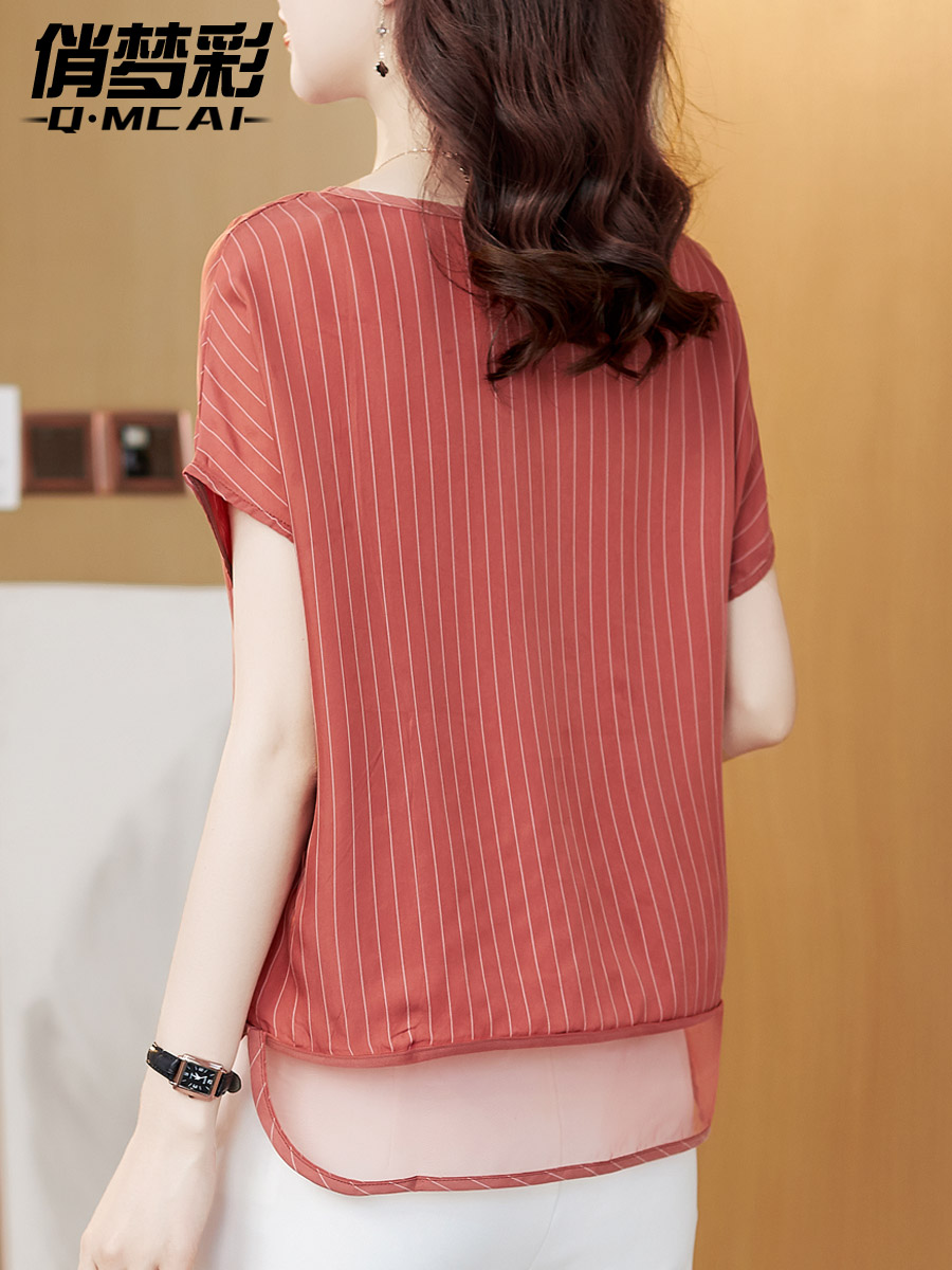 เสื้อชีฟอง เสื้อแฟชั่นสุภาพสตรีวัยผู้ใหญ่ มีไซต์ อก34นิ้ว-43นิ้ว