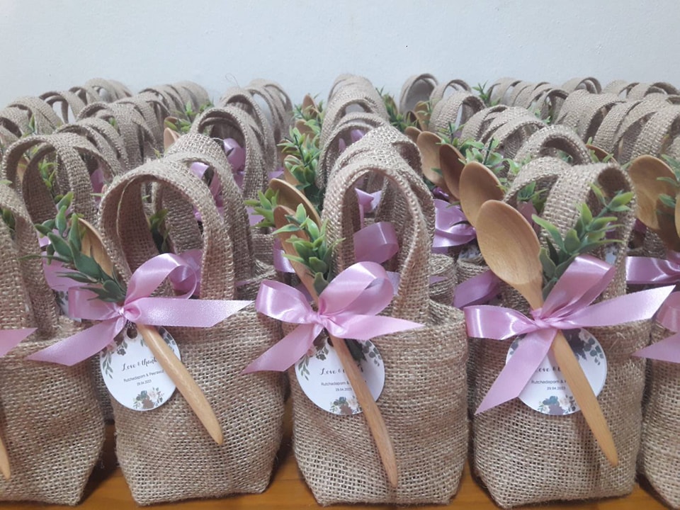 ถุงผ้ากระสอบใส่น้ำผึ้ง 1-2 ออนซ์