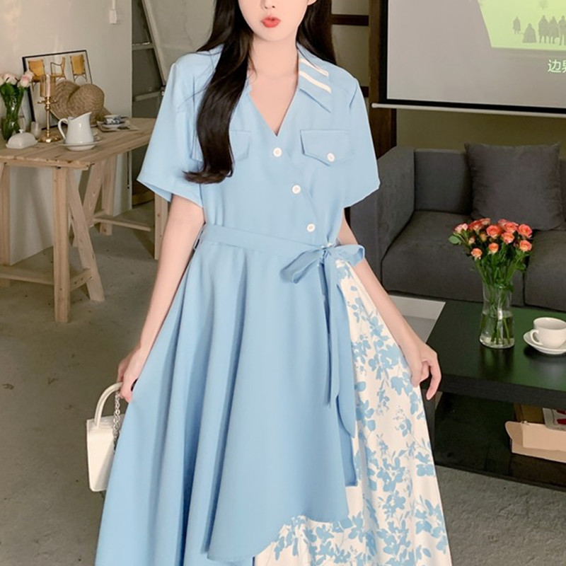 เดรสคนอ้วนวัยรุ่น ชุดเดรสคนอ้วน ชุดเดรสสาวพลัสไซส์