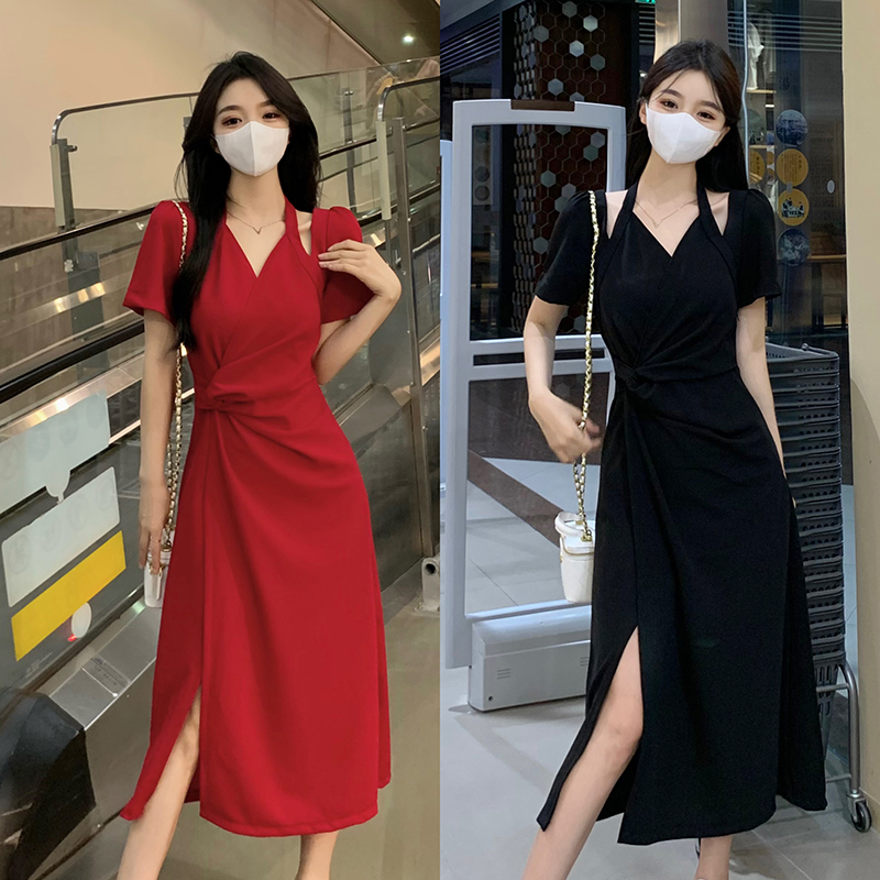เดรสแขนสั้น มีไซส์ L-4XLอก 38-47 นิ้ว ใส่ได้ทั้งสาวหุ่นดีน่ารักจนถึงสาวอวบพลัสไซส์ จัดส่งฟรี! ทักแชทสั่งซื้อ