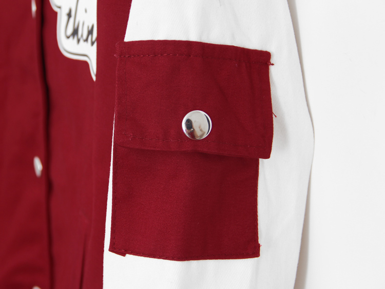 พร้อมส่ง - เสื้อคลุมกันหนาว เบสบอล สีดำ น่ารัก อินเทรนด์ สุดๆ black