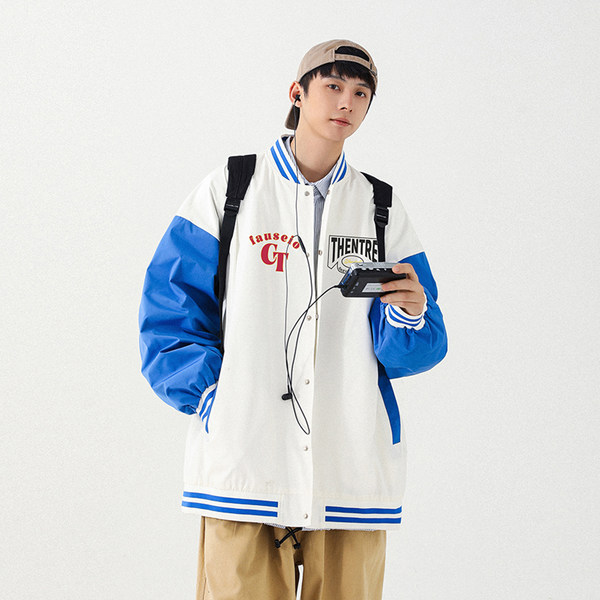 เสื้อแจ็คเก็ตเบสบอล เสื้อคลุม เสื้อแขนยาวสไตล์เกาหลี