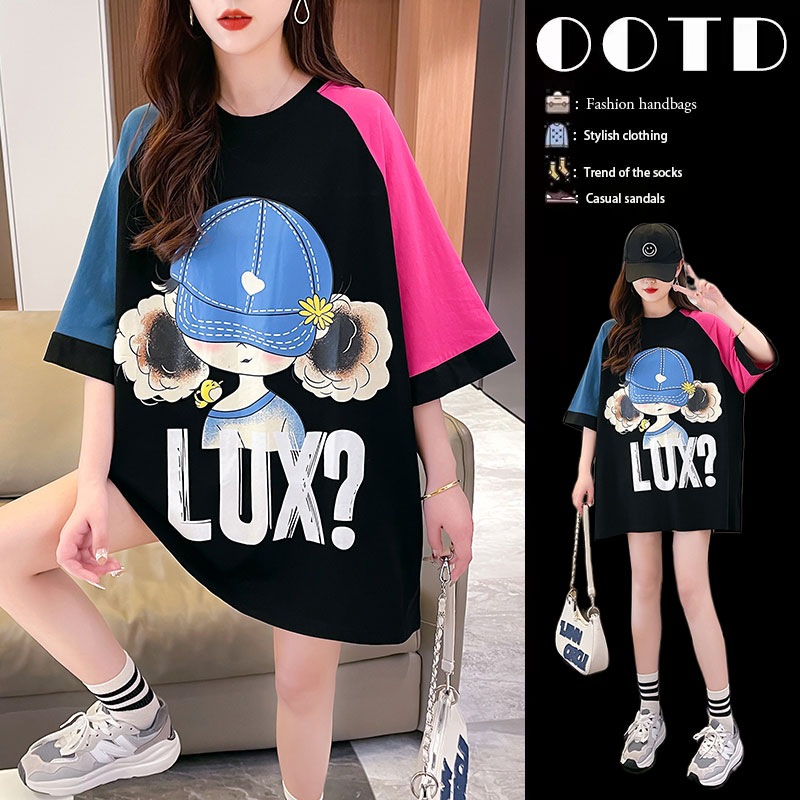 เสื้อยืดคนอ้วนแบบโอเวอร์ไซส์แบบ ulzzang fashion สนใจทักแชท