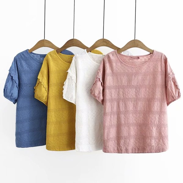 เสื้อคนอ้วนตัวใหญ่แขนสั้น มีไซส์อกตั้งแต่ 38-48นิ้ว by Duo Miao Miao