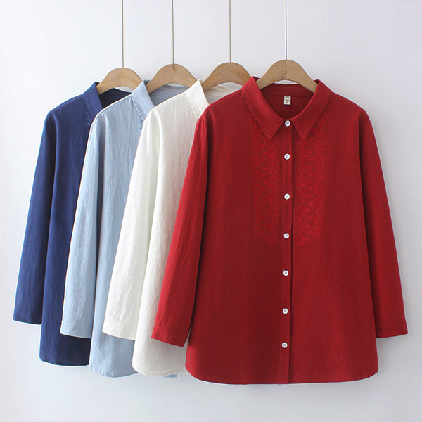เสื้อลินินสไตล์ผู้ใหญ่ เสื้อคุณแม่ เสื้อผู้ใหญ่ แบรนด์ LININ