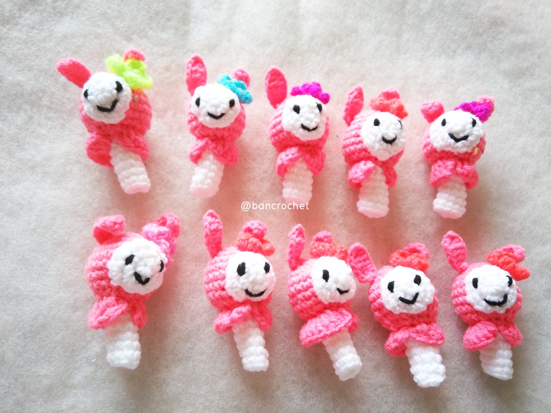 ที่ครอบหัวดินสอ ตุ๊กตามายเมโลดี้ (pencil cover) ชมพู 2 นิ้ว