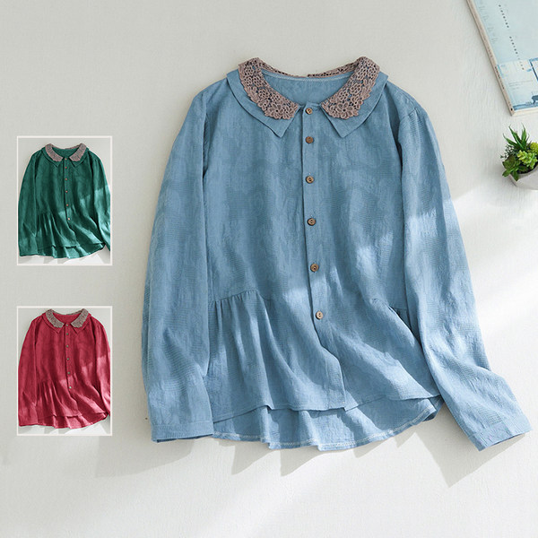 เสื้อลินิน เสื้อผ้าฝ้ายลินิน เสื้อเชิ้ตผ้าลินิน