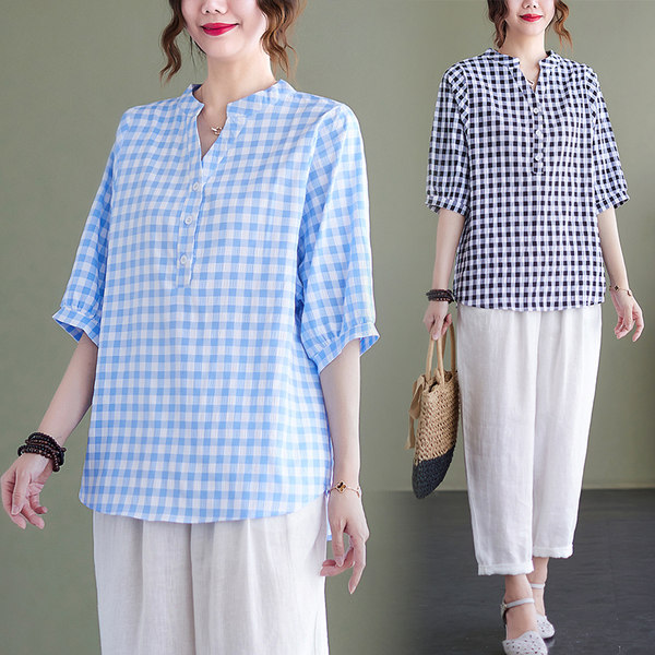 เสื้อลินิน แบบเสื้อสวยๆ เสื้อผ้าฝ้ายลินิน เสื้อเชิ้ตผ้าลินิน BY LININ