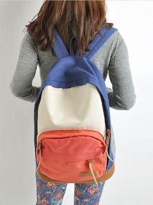 กระเป๋าเป้ กระเป๋าสะพายหลัง นำเข้าญี่ปุ่น สีชมพู น้ำเงิน สไตล์ Out Door