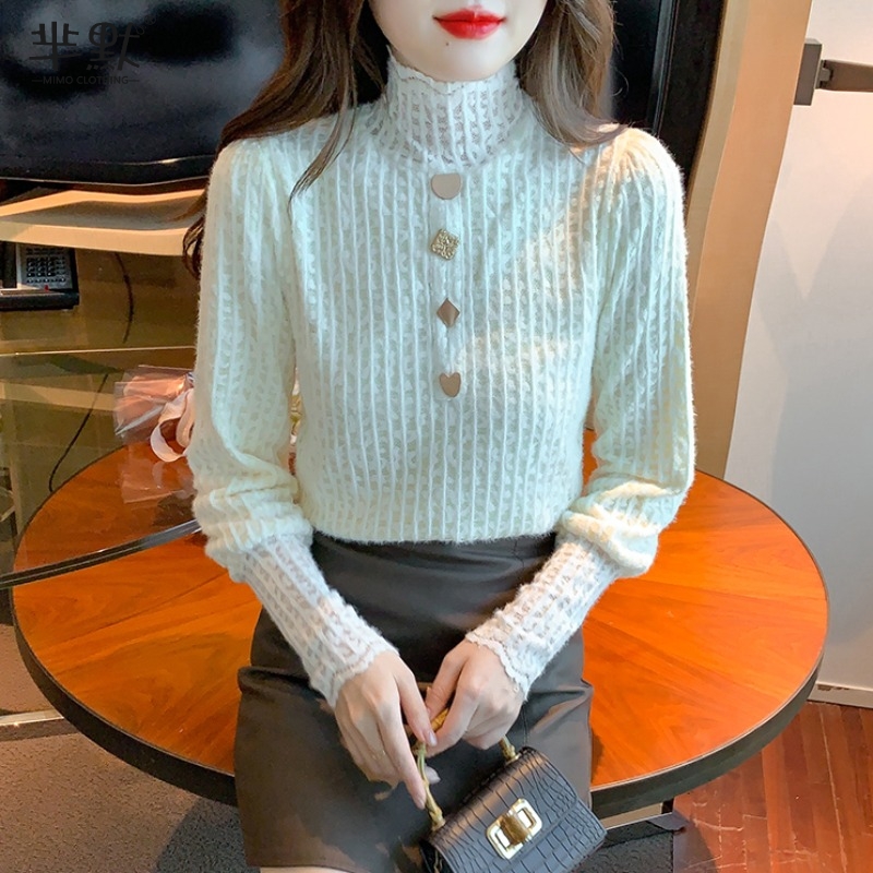 เสื้อลูกไม้ เสื้อเชิ้ตแขนยาว