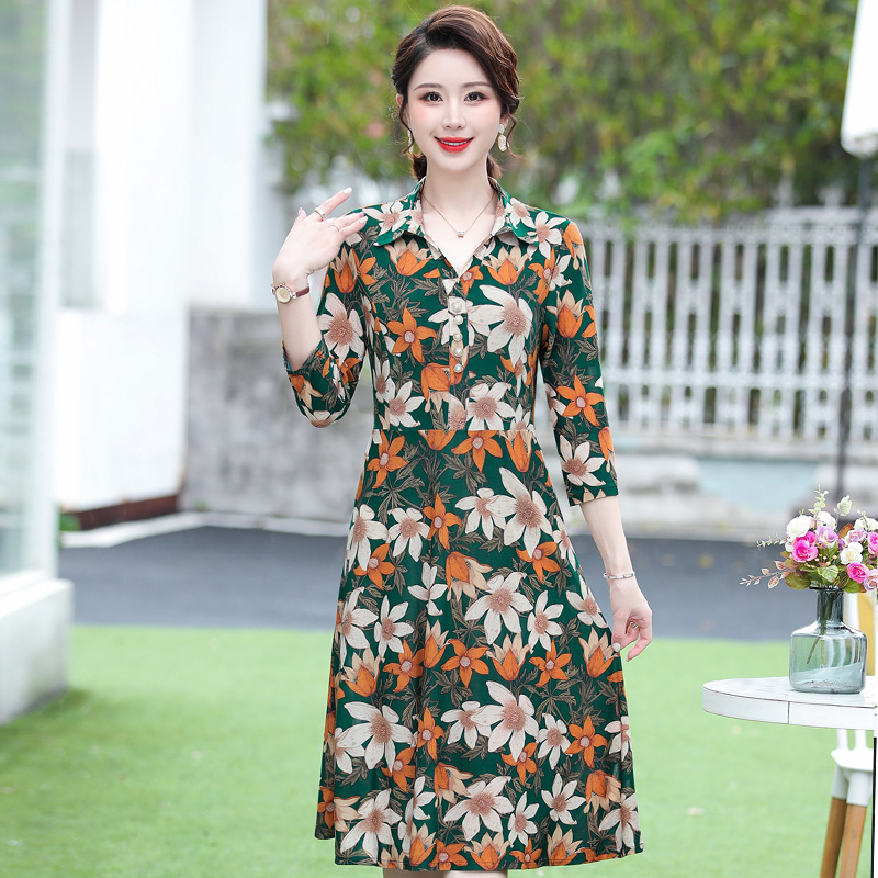 เดรสวัยผู้ใหญ่40-60ปี เดรสคุณแม่ ชุดเดรสทำงานวัยผู้ใหญ่ แบรนด์ MAMA DRESS