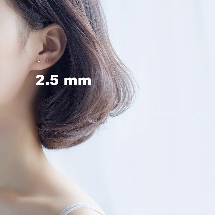 ต่างหูเงินแท้ S990 รุ่น Dot ต่างหูหมุดกลม มินิมอล เงินแท้ทั้งชิ้น Silver925 ต่างหูผู้ชาย ต่างหูผู้หญิง ตุ้มหู