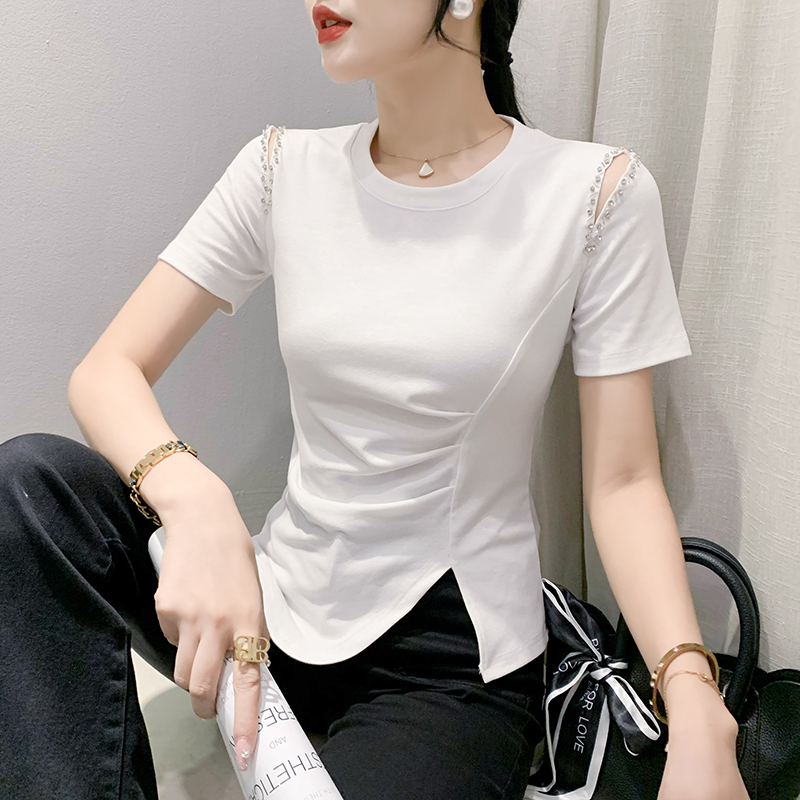 เสื้อผ้าวัยรุ่นเกาหลี เสื้อยืดวัยรุ่นผู้หญิง มีขนาด S M L XL