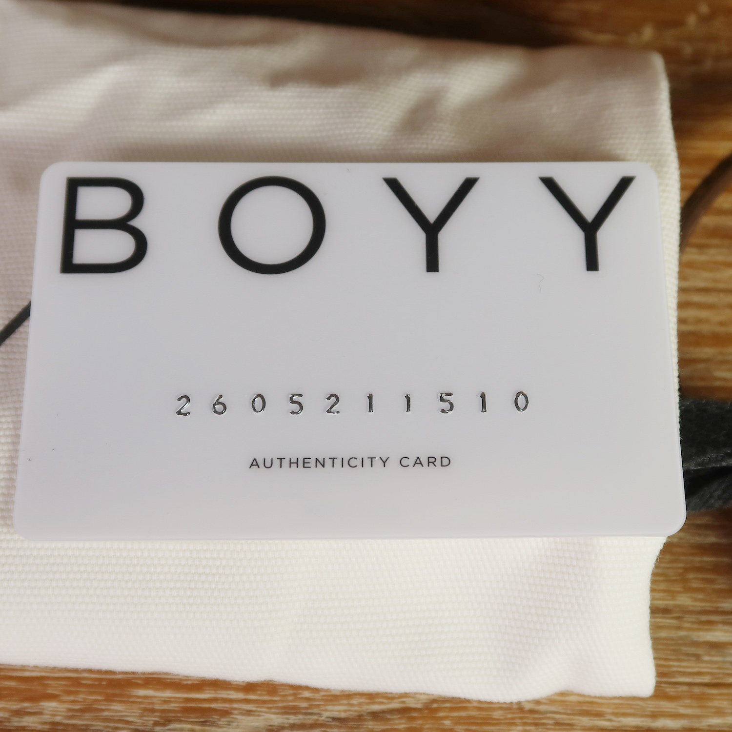 Boyy Brown GrainCalf Leather Soft Scrunchy Phone Bag