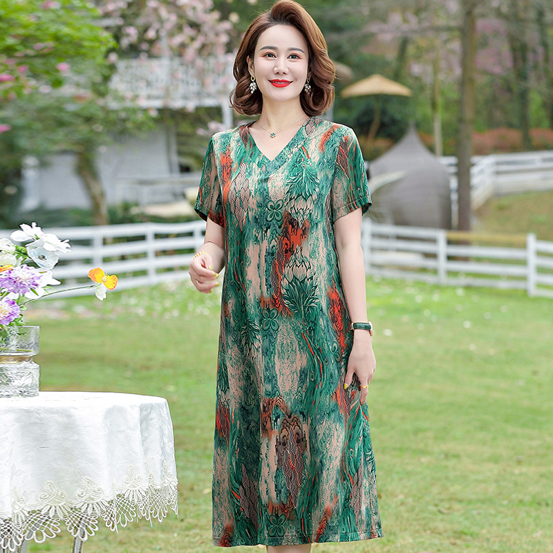 เดรสวัยผู้ใหญ่40-60ปี เดรสคุณแม่ ชุดเดรสทำงานวัยผู้ใหญ่ แบรนด์ MAMA DRESS