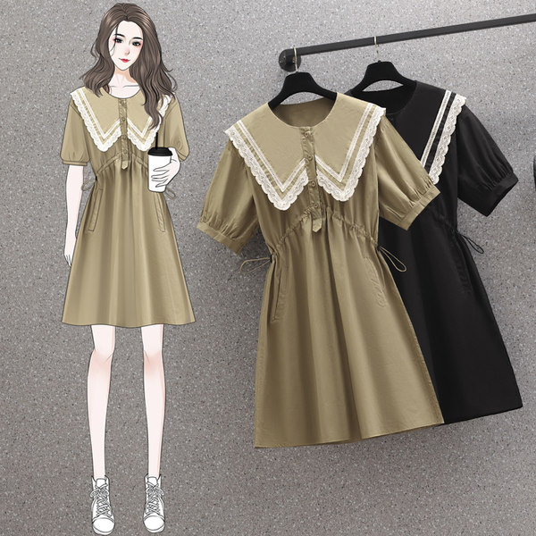 เดรสคนอ้วน เดรสสาวอวบ ชุดเดรสคนอ้วนวัยรุ่น BY PLUS SIZE Girl