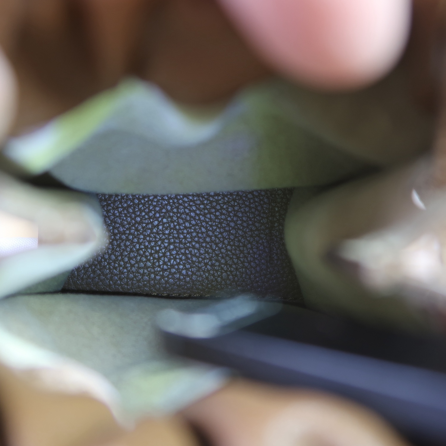 Boyy Brown GrainCalf Leather Soft Scrunchy Phone Bag