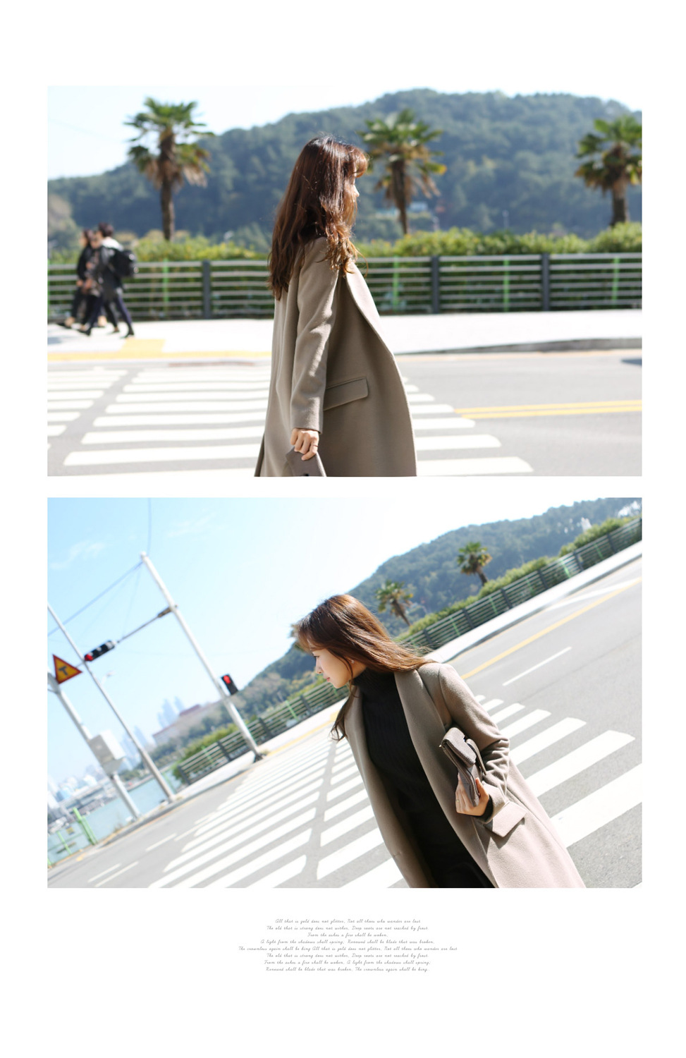 OverCoat เสื้อโค้ทกันหนาวตัวยาว สีเทา งานดี ผ้าวูลเนื้อดีเรียบไม่เป็นขุย บุซับในกันลมอย่างดี พร้อมส่ง สีเทา