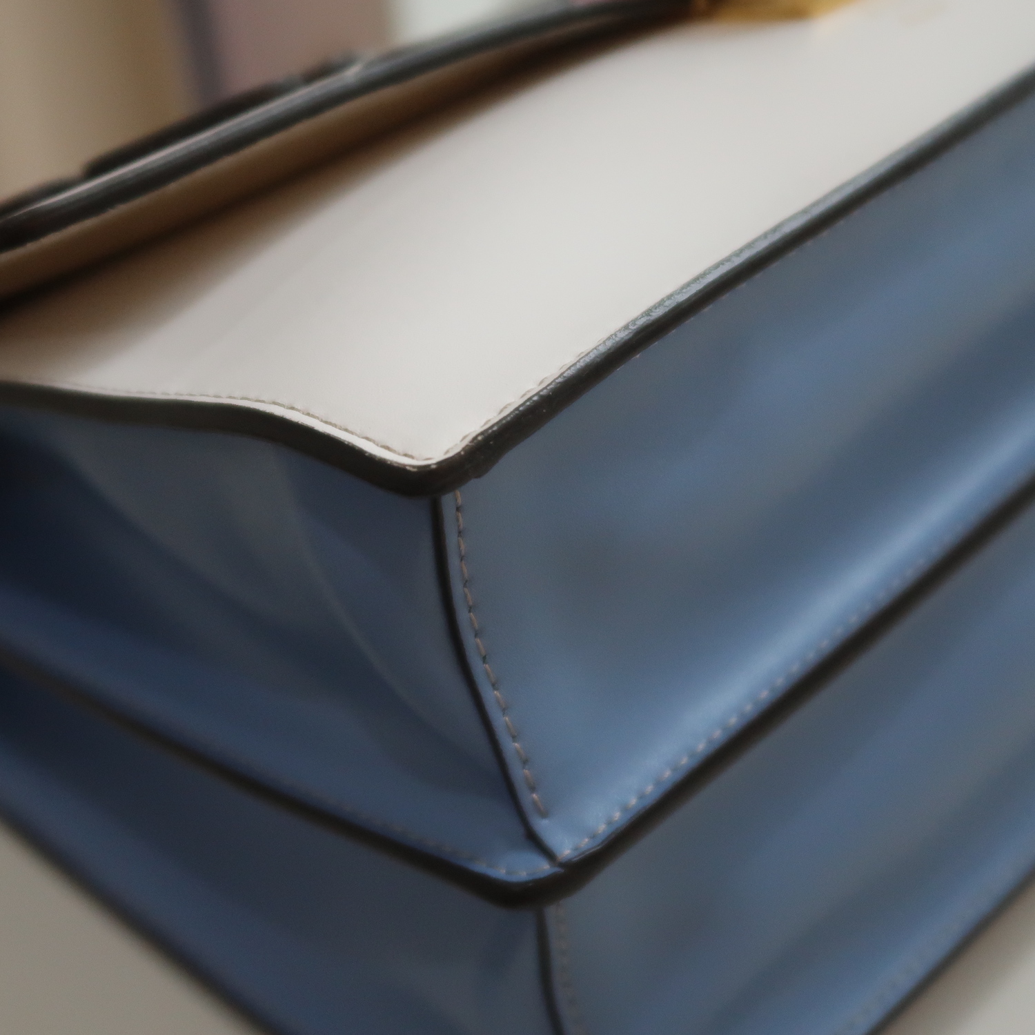 Fendi White Multicolor Calfskin Logo Mania Kan I Shoulder Bag