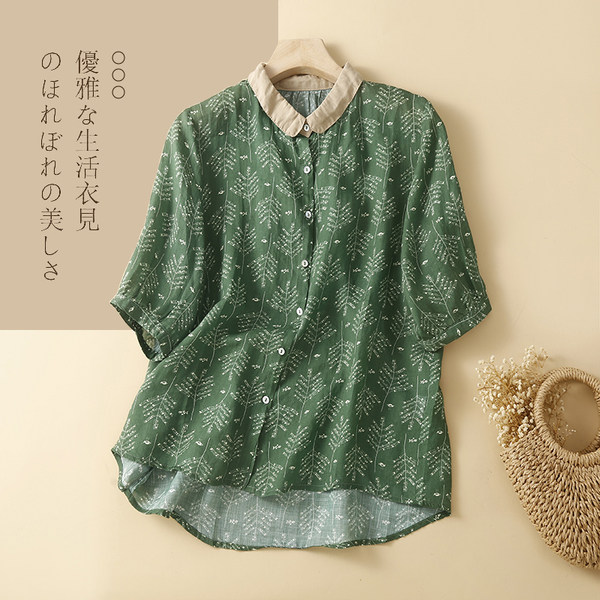 เสื้อลินิน แบบเสื้อสวยๆ เสื้อผ้าฝ้ายลินิน เสื้อเชิ้ตผ้าลินิน BY LININ