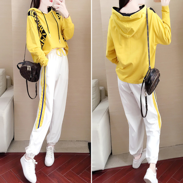 ชุดวอร์ม สูทเกาหลี Jumpsuit ชุดจั้มสูท ชุดเซท 2 ชิ้น ชุดกีฬาผู้หญิง ชุดออกกำลังกาย เสื้อกันหนาว ชุดวอร์มคู่