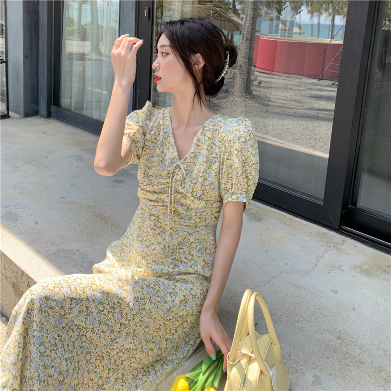 เดรสแขนสั้น มีไซส์ L-4XLอก 38-47 นิ้ว ใส่ได้ทั้งสาวหุ่นดีน่ารักจนถึงสาวอวบพลัสไซส์