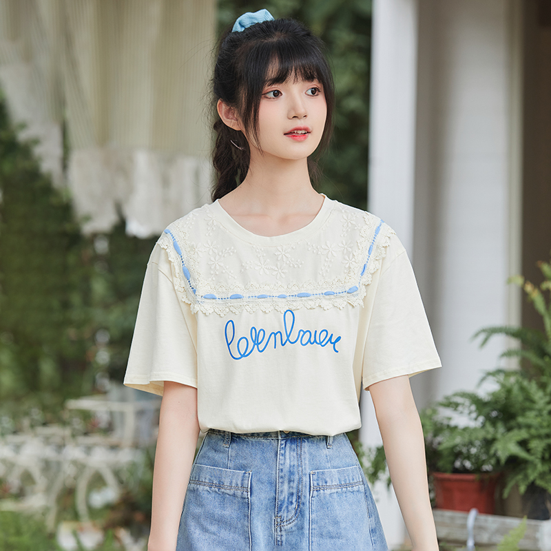 เสื้อผ้าวัยรุ่นเกาหลี เสื้อยืดวัยรุ่นผู้หญิง มีขนาด S M L XL