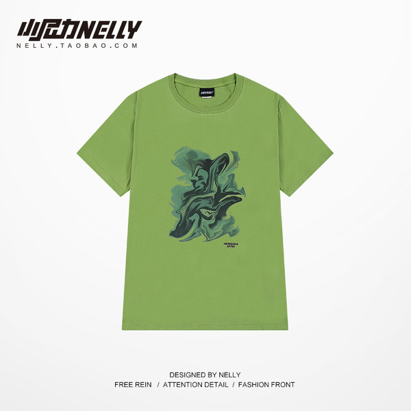 เสื้อยืดคอกลม ผู้ชาย เสื้อยืดผู้ชายเกาหลี เสื้อยืดเกาหลี แบรนด์ NELLY