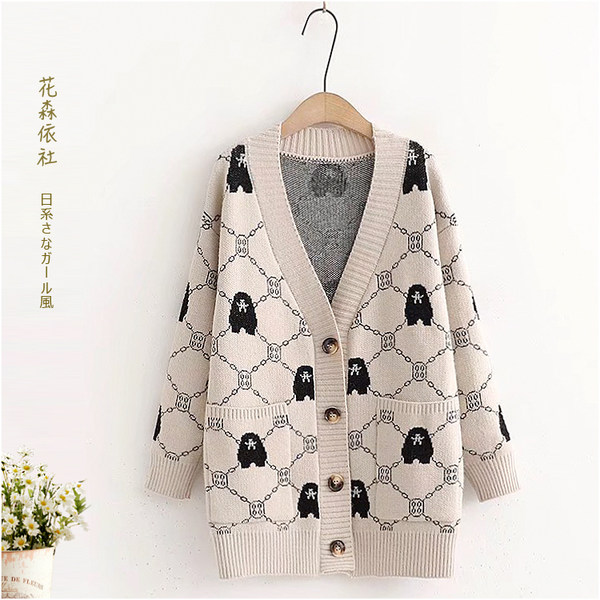 เสื้อกันหนาว เสื้อคลุม เสื้อคาร์ดิแกน เสื้อกันหนาวสไตล์ญี่ปุ่น