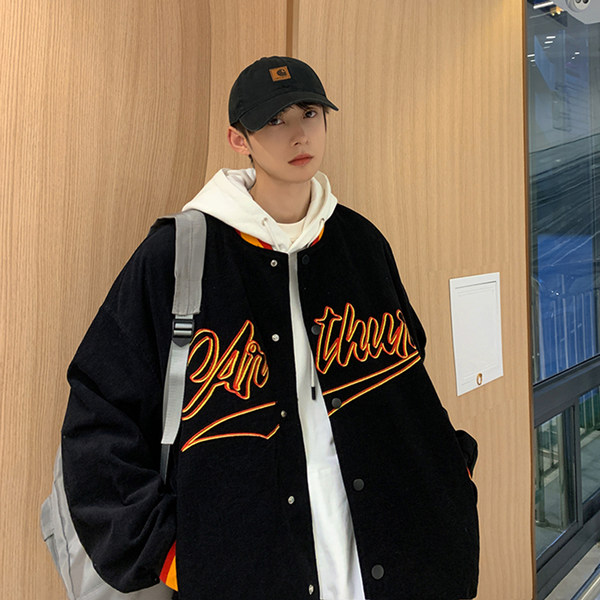 เสื้อแจ็คเก็ตเบสบอล เสื้อคลุม เสื้อแขนยาวสไตล์เกาหลี