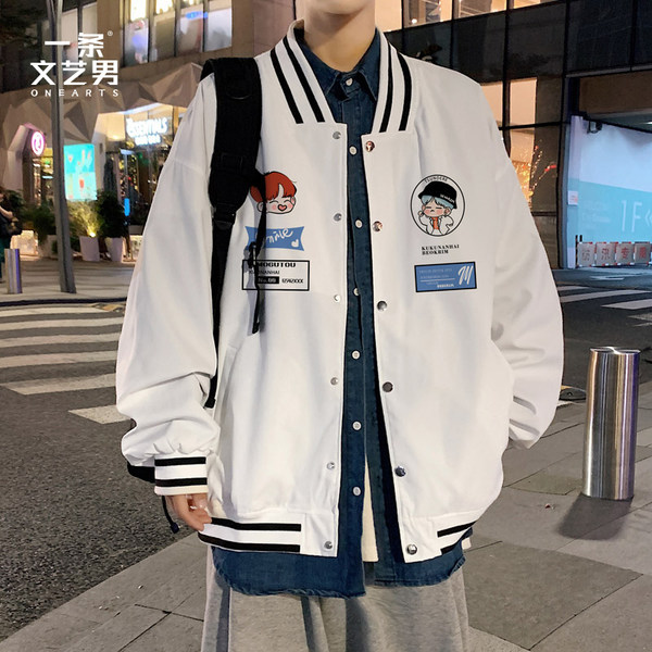 เสื้อแจ็คเก็ตเบสบอล เสื้อคลุม เสื้อแขนยาวสไตล์เกาหลี