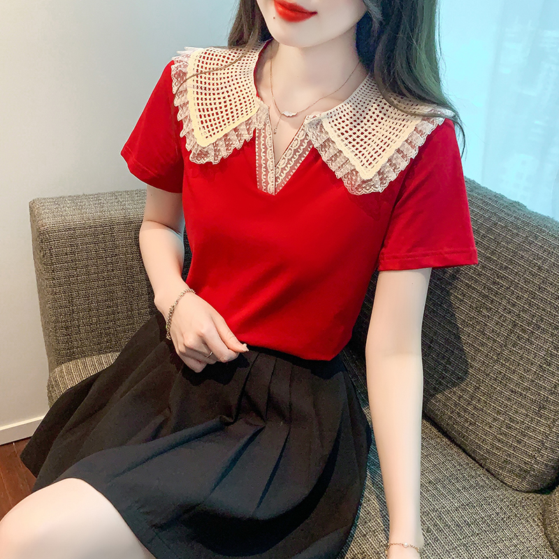 เสื้อผ้าวัยรุ่นเกาหลี เสื้อยืดวัยรุ่นผู้หญิง มีขนาด S M L XL