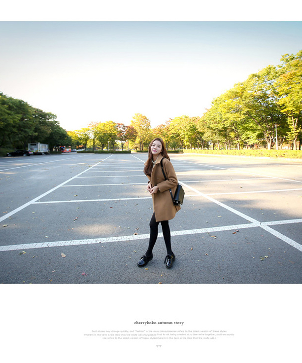 เสื้อโค้ทกันหนาว ทรงสวย ใส่ได้หลายแบบ ผ้าดีบุซับในกันลม พร้อมส่ง น้ำตาล