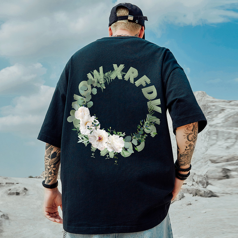 เสื้อยืดผู้ชายอ้วน S-5XL(อกเสื้อ39-51นิ้ว)