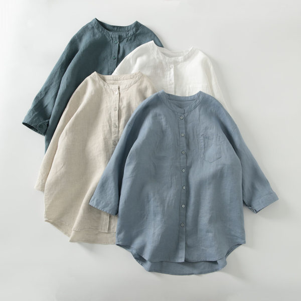 เสื้อลินิน แบบเสื้อสวยๆ เสื้อผ้าฝ้ายลินิน เสื้อเชิ้ตผ้าลินิน BY LININ