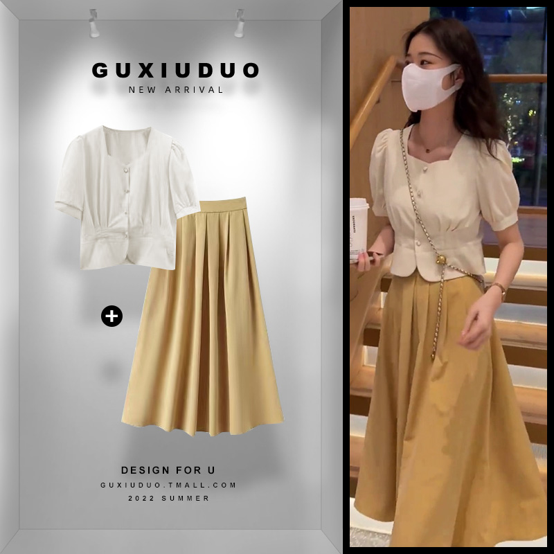 เดรสแขนสั้นมีไซส์L-4XLอก38-47นิ้ว