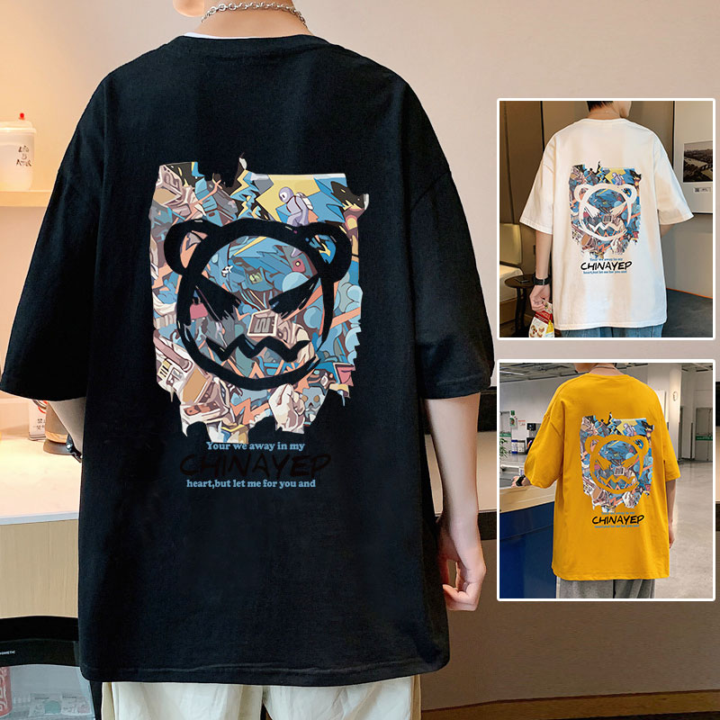 เสื้อยืดผู้ชายอ้วน XL-5XL อกเสื้อ40-52 นิ้ว
