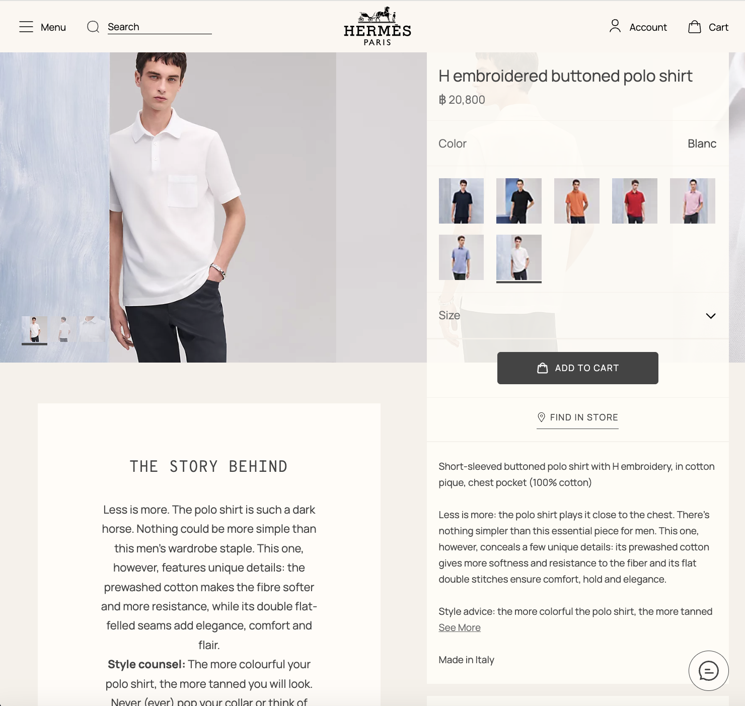 Hermes Jaune Vif Cotton Polo Shirts Size M