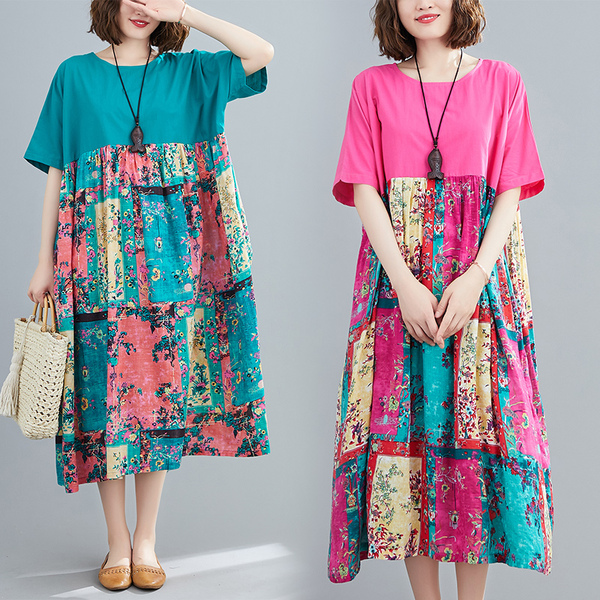 เสื้อผ้าฝ้ายสไตล์วินเทจ ใส่ตั้งแต่สาวผอม-สาวอวบ น้ำหนักตัว50-90 กิโลกรัม By Meimei plus size