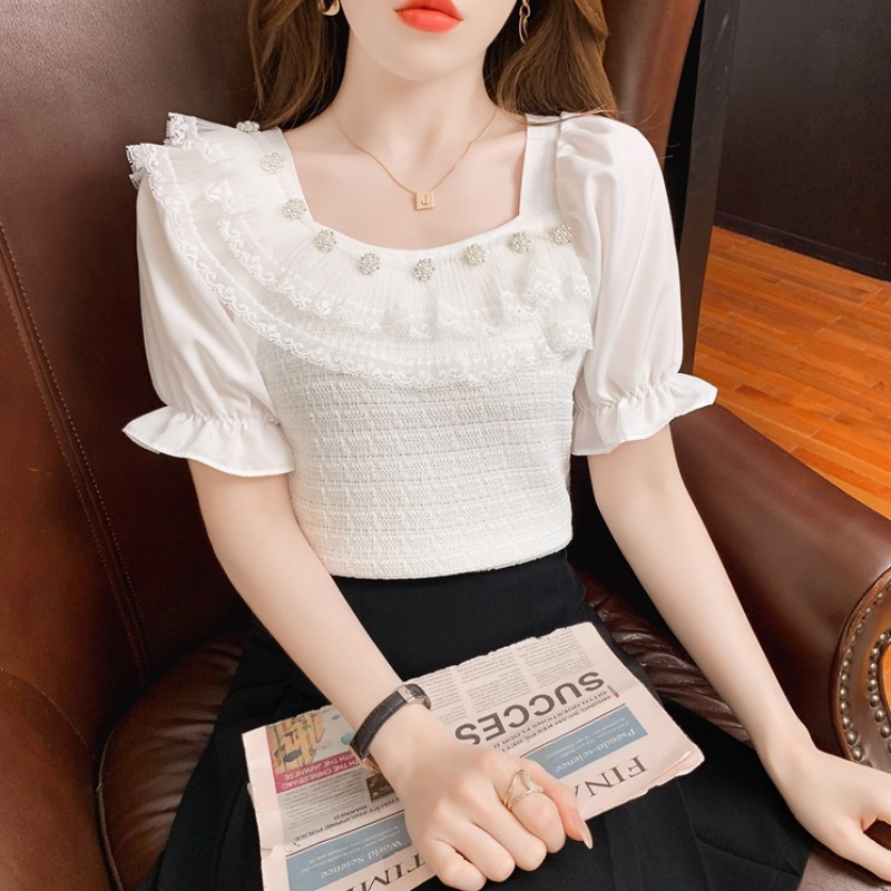 เสื้อผ้าวัยรุ่นเกาหลี เสื้อยืดวัยรุ่นผู้หญิง มีขนาด S M L XL