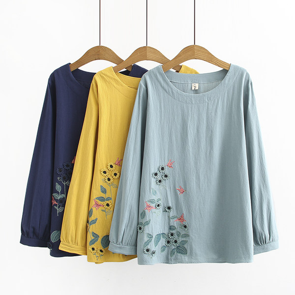 เสื้อลินินสไตล์ผู้ใหญ่ เสื้อคุณแม่ เสื้อผู้ใหญ่ แบรนด์ LININ