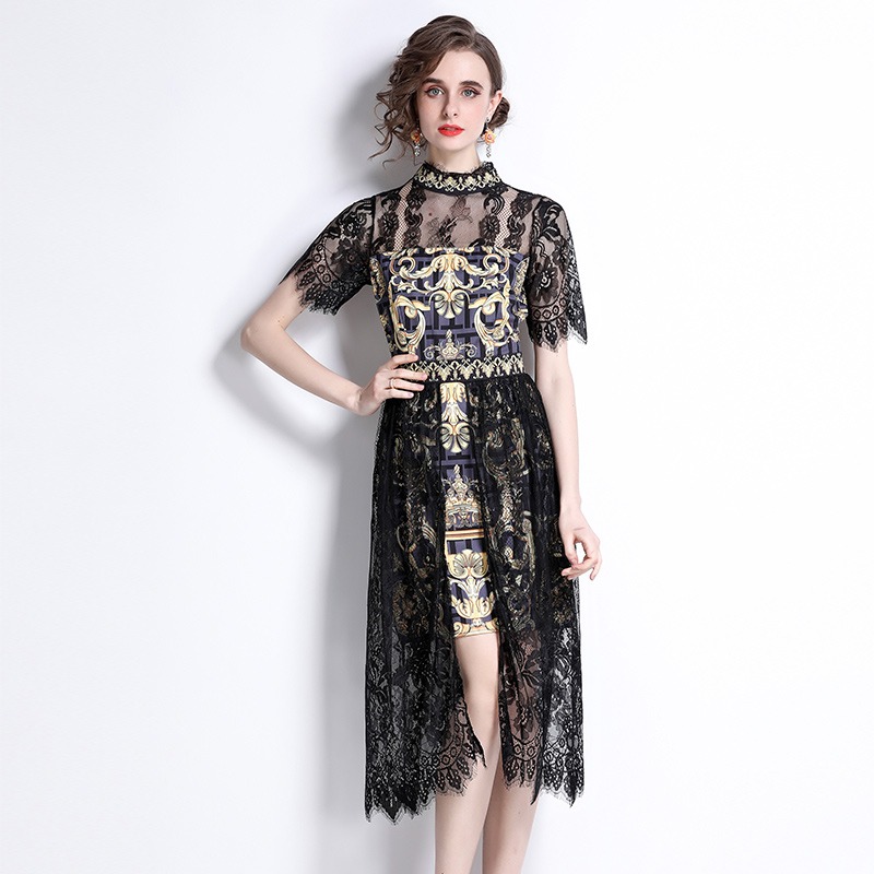 ชุดเดรสเรียบหรูดูแพง เดรสแบรนด์ DG Boutique