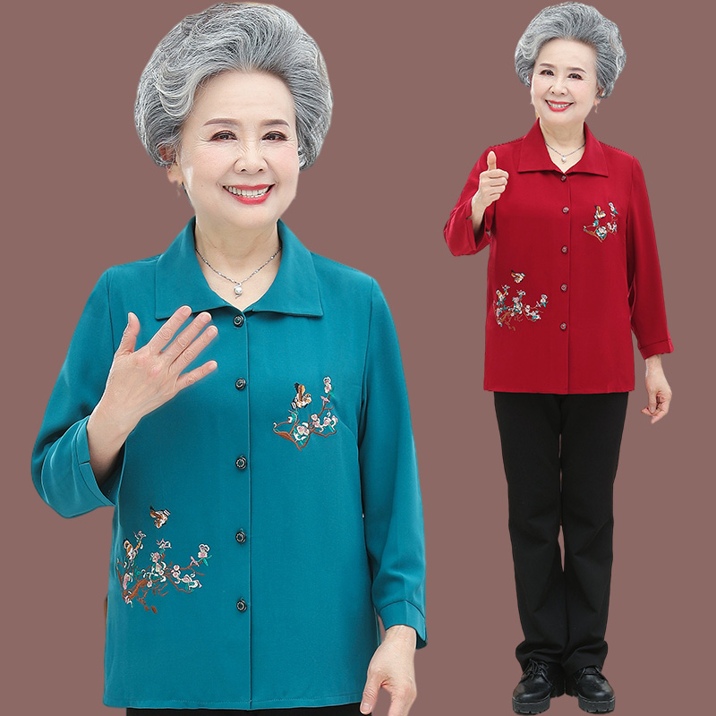 เสื้อคุณยาย เสื้อผู้วัยอายุ60-70ปี มีขนาด L-4XL(อกประมาณ35-45นิ้ว)