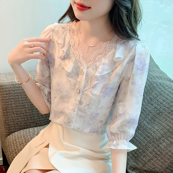 เสื้อชีฟองเกาหลี เสื้อชีฟองสวยๆ