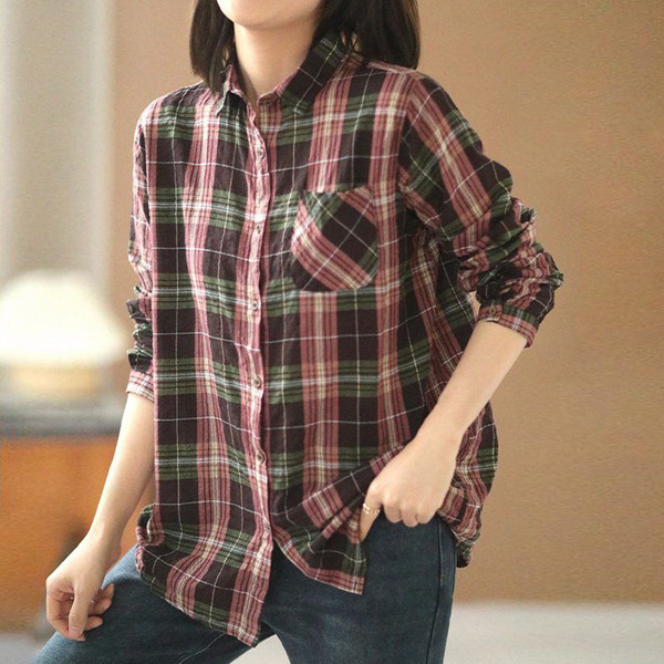 เสื้อลินิน เสื้อผ้าฝ้ายลินิน เสื้อเชิ้ตผ้าลินิน BY Zimo