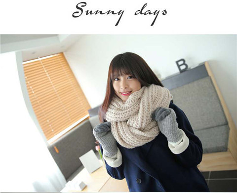 ผ้าพันคอไหมพรม เกาหลี สีครีมเบจ มิกกับชุดไหนก็สวย ใส่ได้ทั้งผู้ชายและผู้หญิง พร้อมส่ง