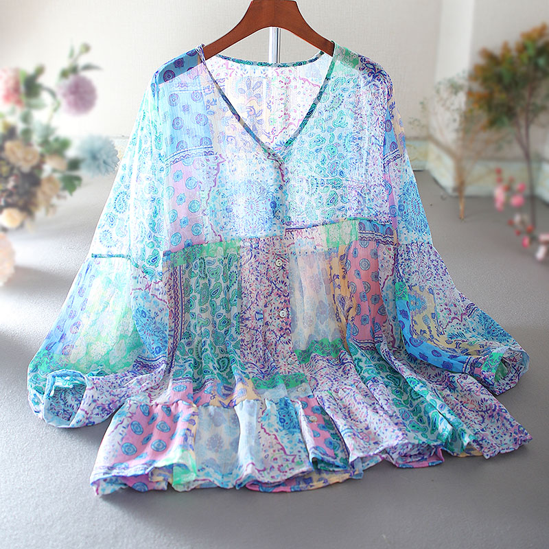 เสื้อลินิน เสื้อผ้าฝ้ายลินิน เสื้อเชิ้ตผ้าลินิน ปักลายสวยๆด้วยด้าย สไตล์VINTAGE