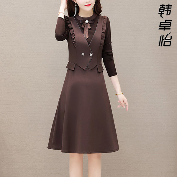 เดรสวัยผู้ใหญ่40-60ปี เดรสคุณแม่ ชุดเดรสทำงานวัยผู้ใหญ่ แบรนด์ MAMA DRESS
