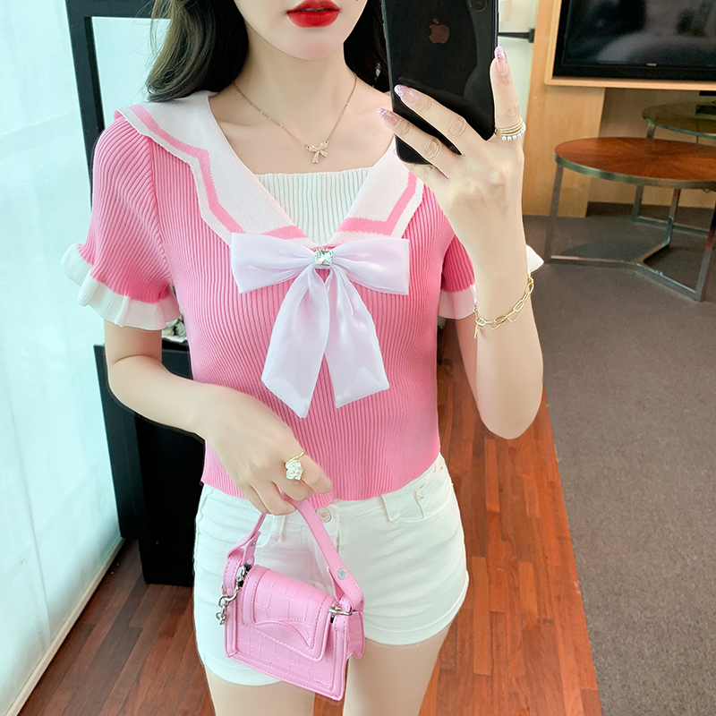 เสื้อผ้าวัยรุ่นเกาหลี เสื้อยืดวัยรุ่นผู้หญิง มีขนาด S M L XL